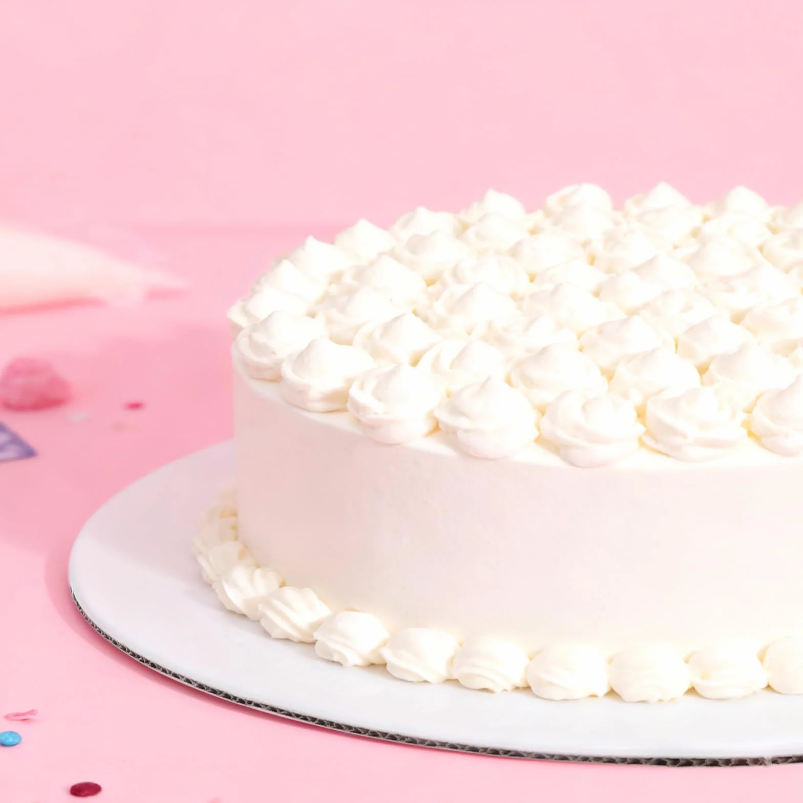 LEXININ Cartoncino bianco per torta 25 cm base rotonda per pizza