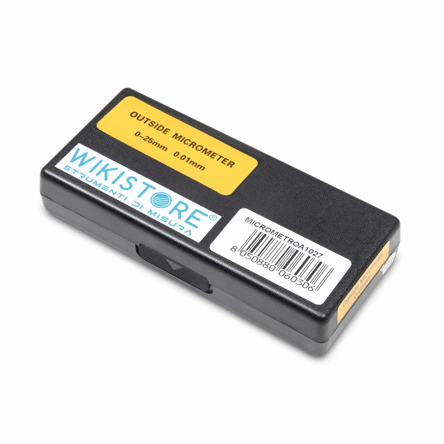 Micrometro Professionale 0-25 mm Centesimale Precisione Industriale Arco Lega Leggera Frizione Bloccaggio Levetta