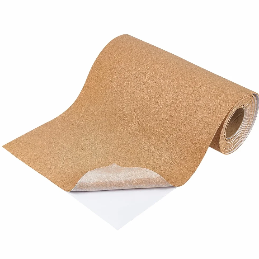 BENECREAT Sughero Autoadesivo 3m x 40cm x 3.5mm, Bacheche In Sughero Naturale, Piastrelle Adesive