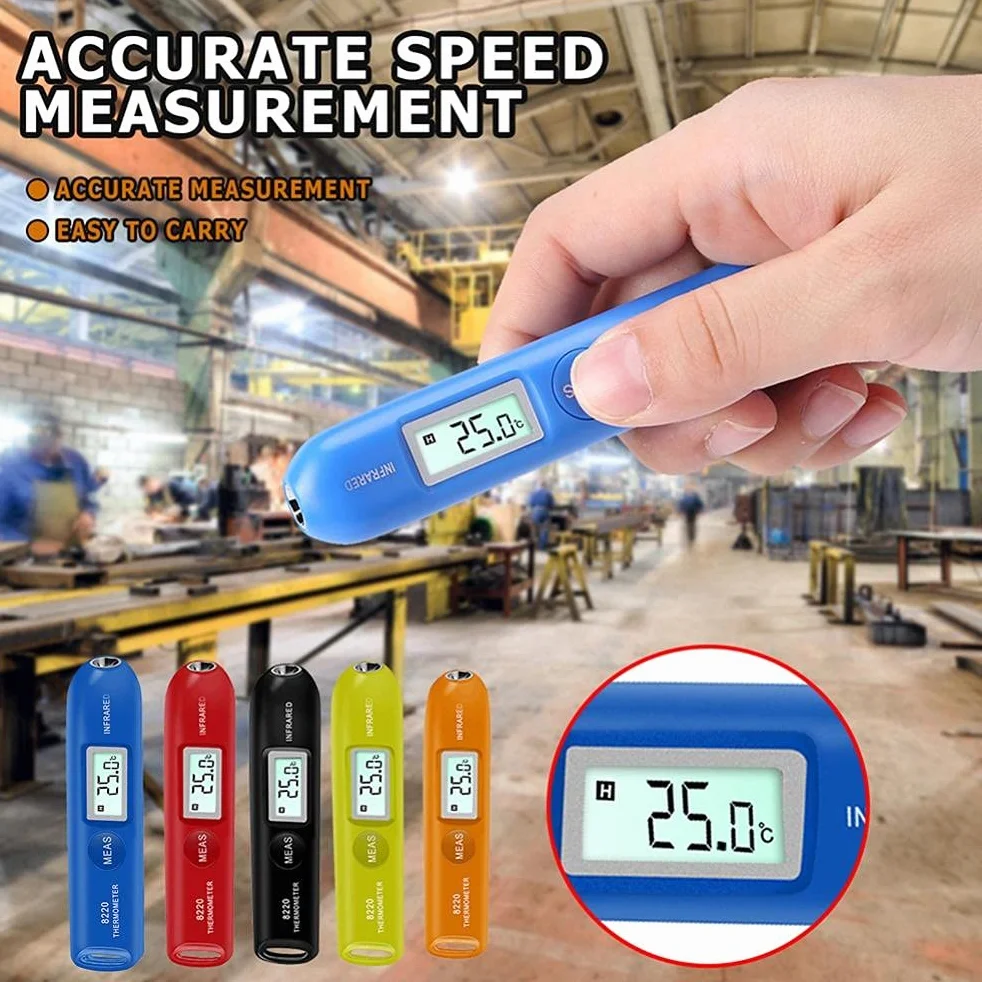 Mini Termometro Infrarossi Schermo LCD Penna Tascabile Misurazione Temperatura Celsius Fahrenheit