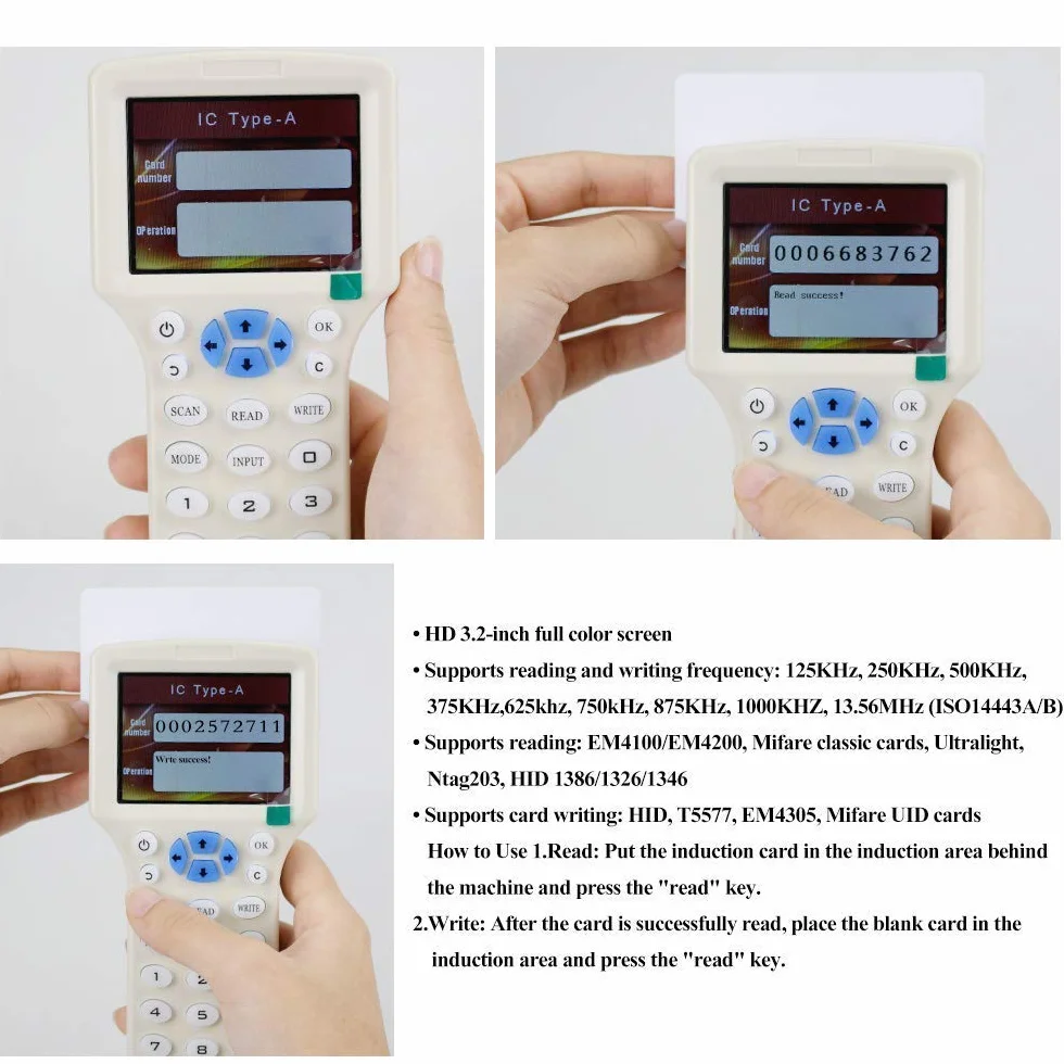 HERNAS Smart Card UID riscrivibile da 100 pezzi, schede RFID Mi-Fare 1K S50, scheda porta scheda vuota da 13,56 MHz per controllo accessi, settore blocco 0, conforme a ISO 14443 A