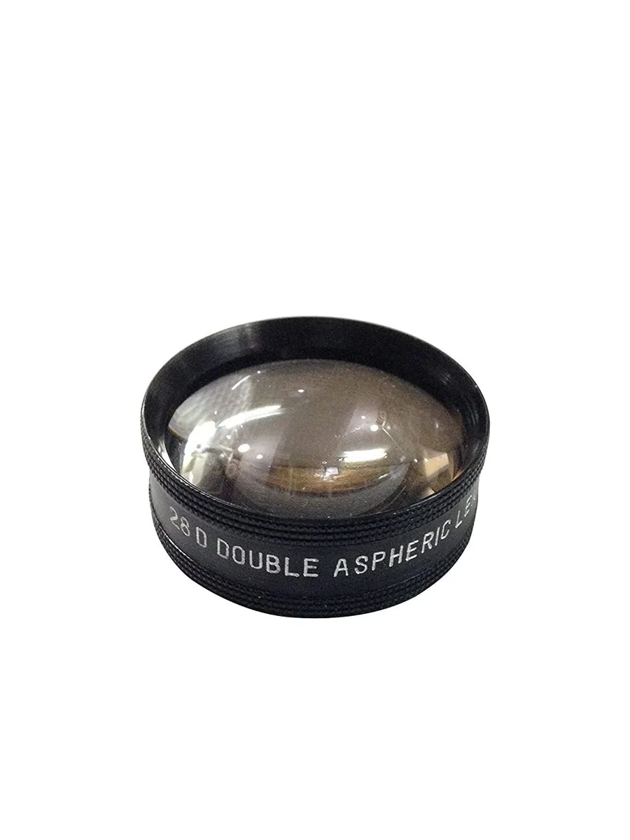 Lente asferica doppia 28D e custodia oftalmologia e optometria