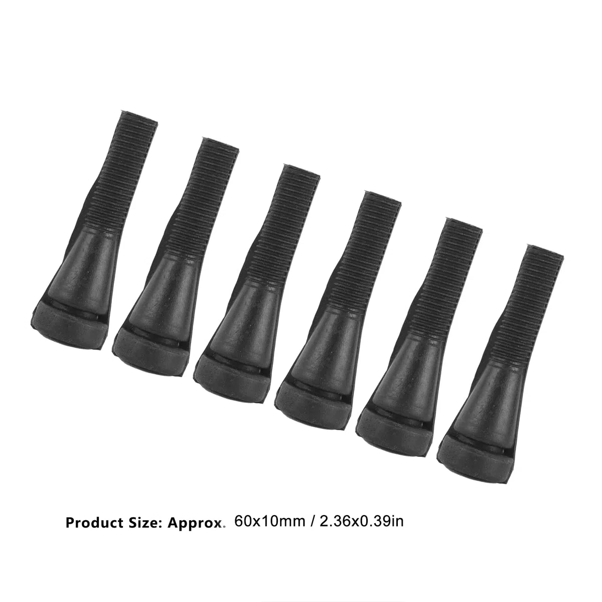 Zerodis 100 Pezzi Dita per Spiumatura Pollo per Macchina Spiumatrice per Pollame, Raccoglitrice per Spiumatrice in Gomma per la Rimozione, Anatra, Quaglia, Oca, Dita per Spiumatura di Piume(Nero)