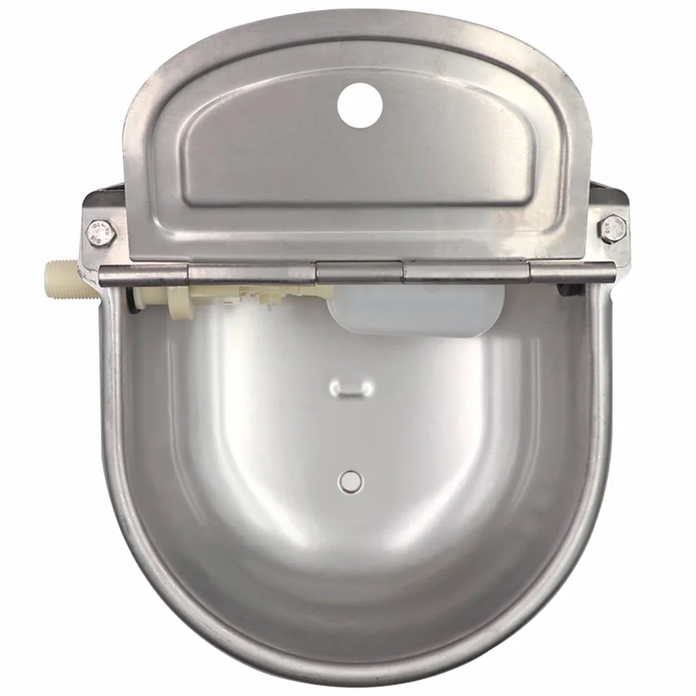 M.Z.A Abbeveratoio per abbeveratoio per Bestiame Abbeveratoio Automatico per Bevande in Acciaio Inox con valvola a Galleggiante per Pecore di Capra