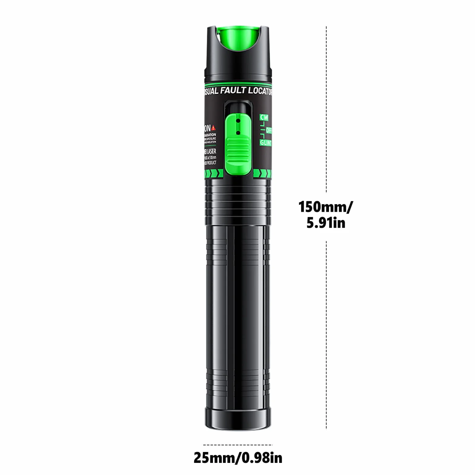 30 mW Visual Fault Locator ricaricabile con spina universale da 2,5 mm, FC/SC/SF, adattatore FC a presa LC, 30-50 km VFL penna a luce rossa cavo in fibra ottica tester metro