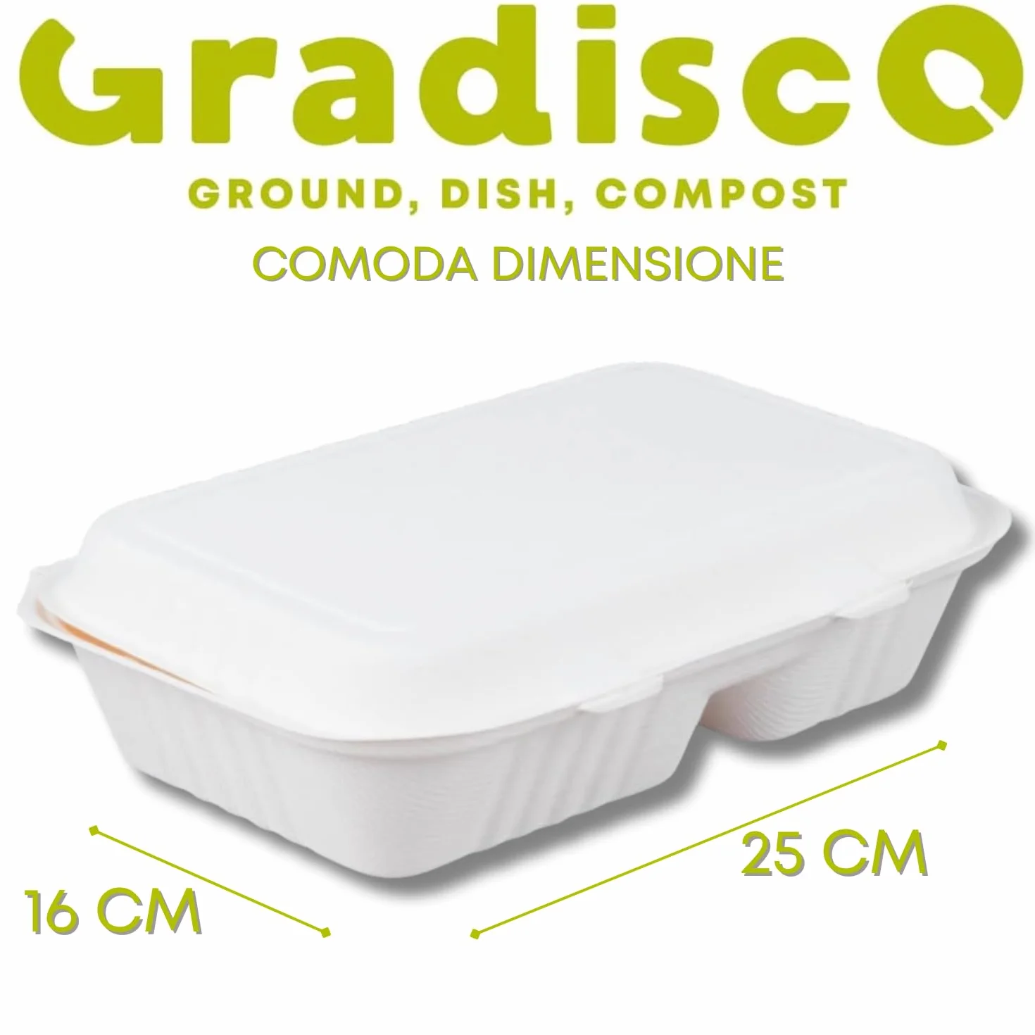 Contenitori Hamburger Patatine Bagassa Biodegradabili 100 Pezzi Burger Box Take Away