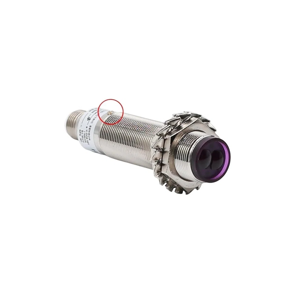 M18 Sensore fotoelettrico MH18 con connettore a riflettore diffuso, Interruttore di prossimità a sbarramento(Diffuse 30CM,NPN No)