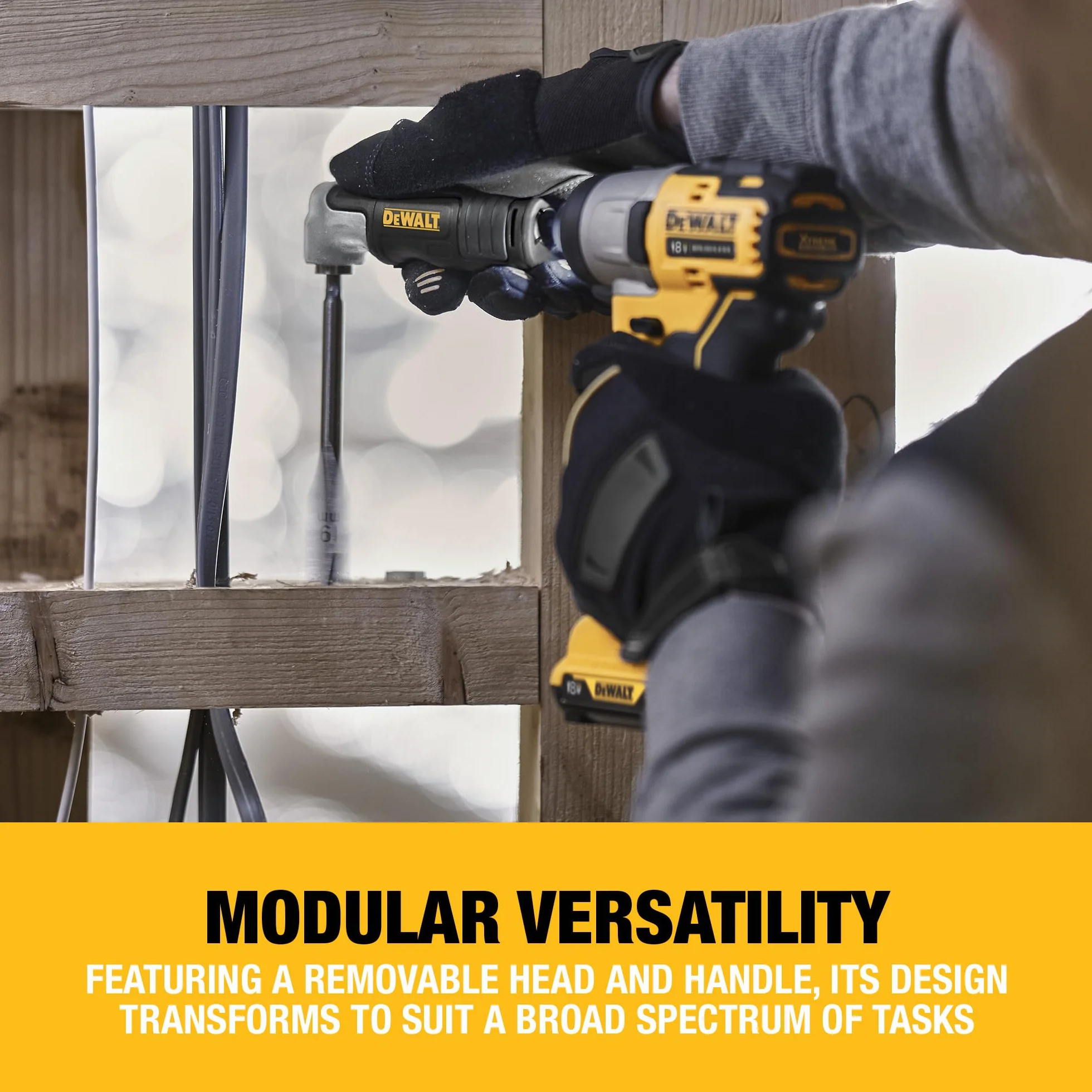 DeWalt DT20500-QZ Adattatore Angolo Trapano 140mm 6,35mm 1/4"