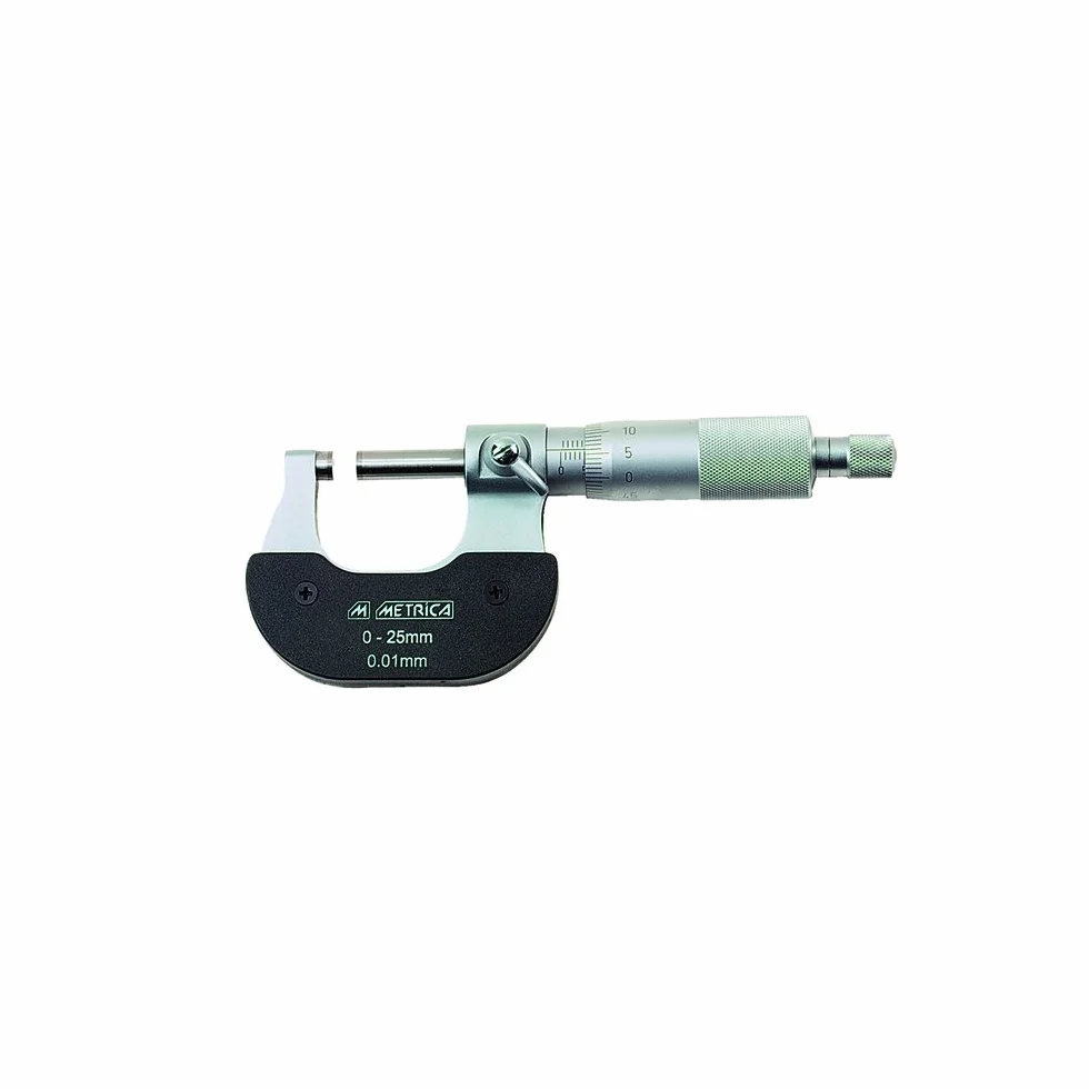 Metrica 44061 Micrometro per Esterni 0-25 mm 1/100