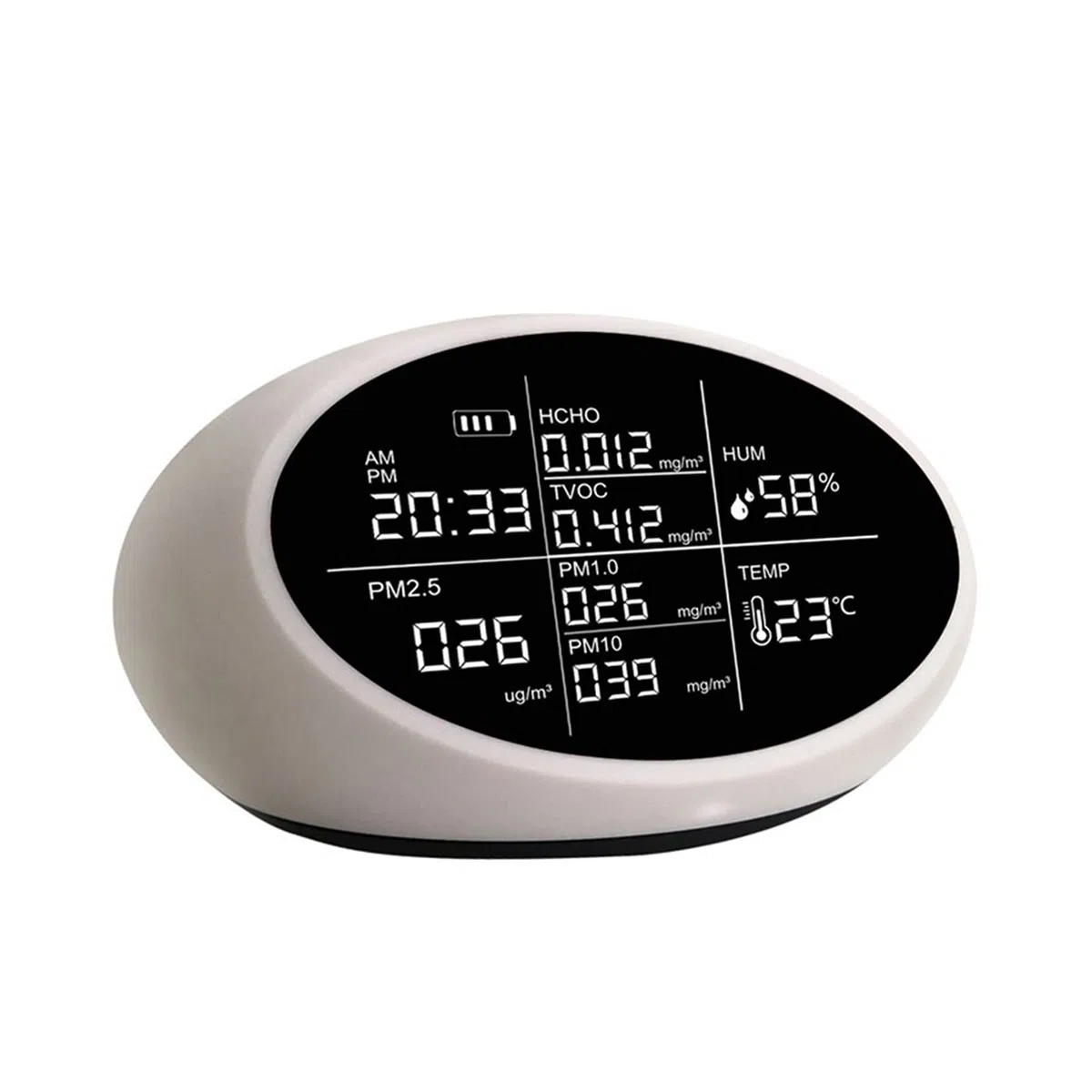 Rilevatore di gas, Dust Formaldehyde Detector versione inglese con manuale inglese PM2.5 HCHO TVOC TEMP HUM