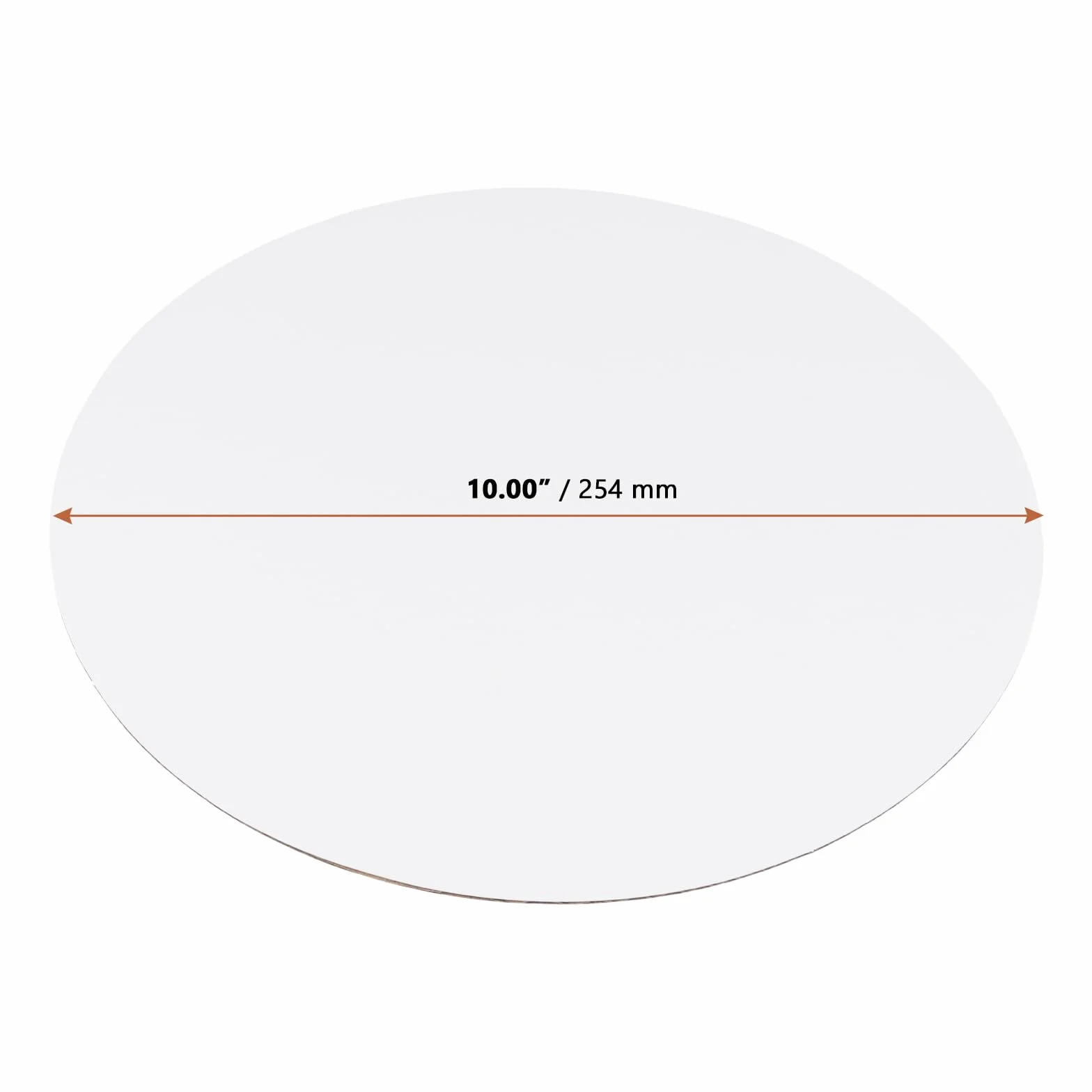 LEXININ Cartoncino bianco per torta 25 cm base rotonda per pizza
