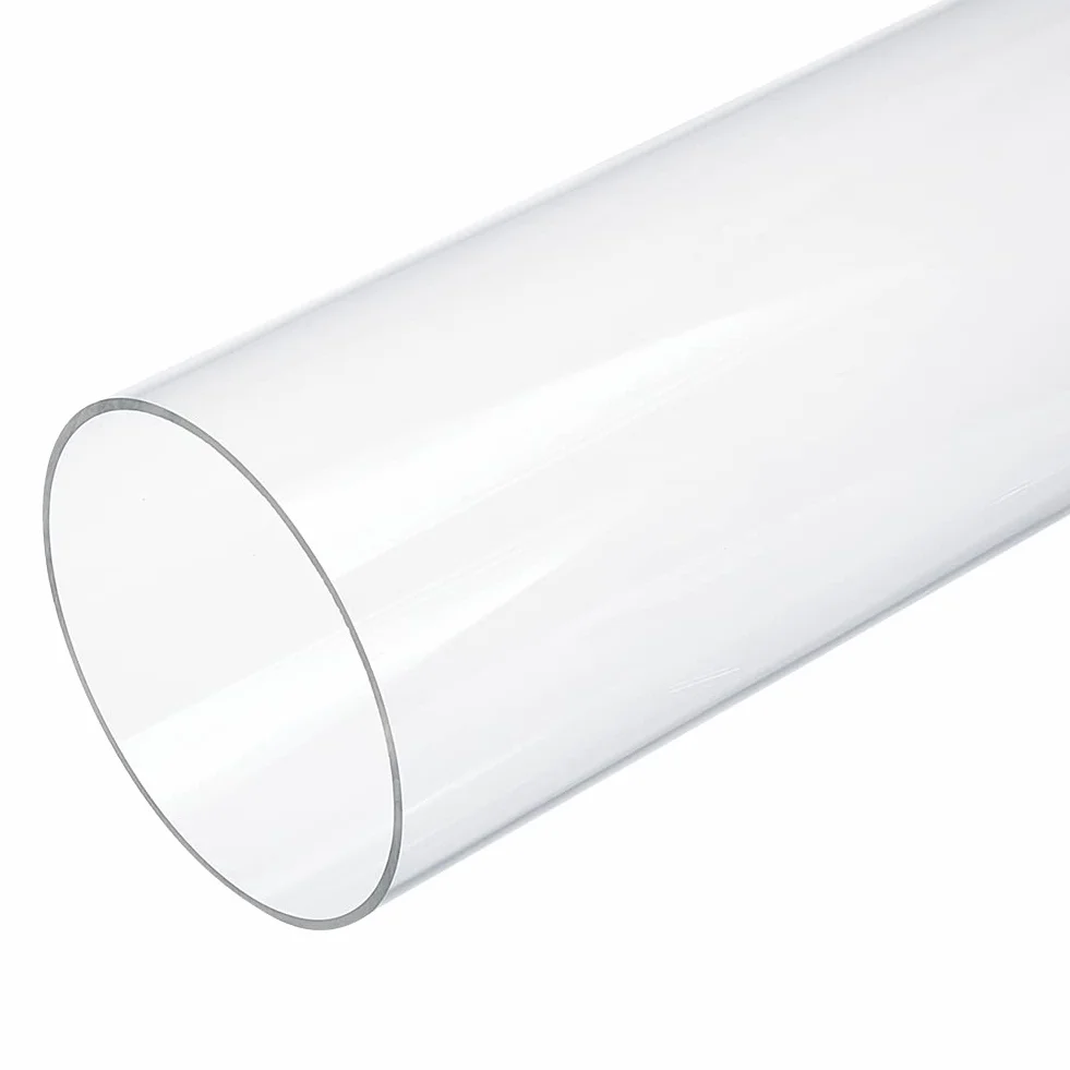 OLYCRAFT Tubo Rotondo in Acrilico Trasparente 9cm OD 8.6 cm ID Tubo Rigido Trasparente in Acrilico Tubi Rotondo Trasparenti 30.5cm Lunghezza per Artigianato Fai da Te lampade Acquario Modello
