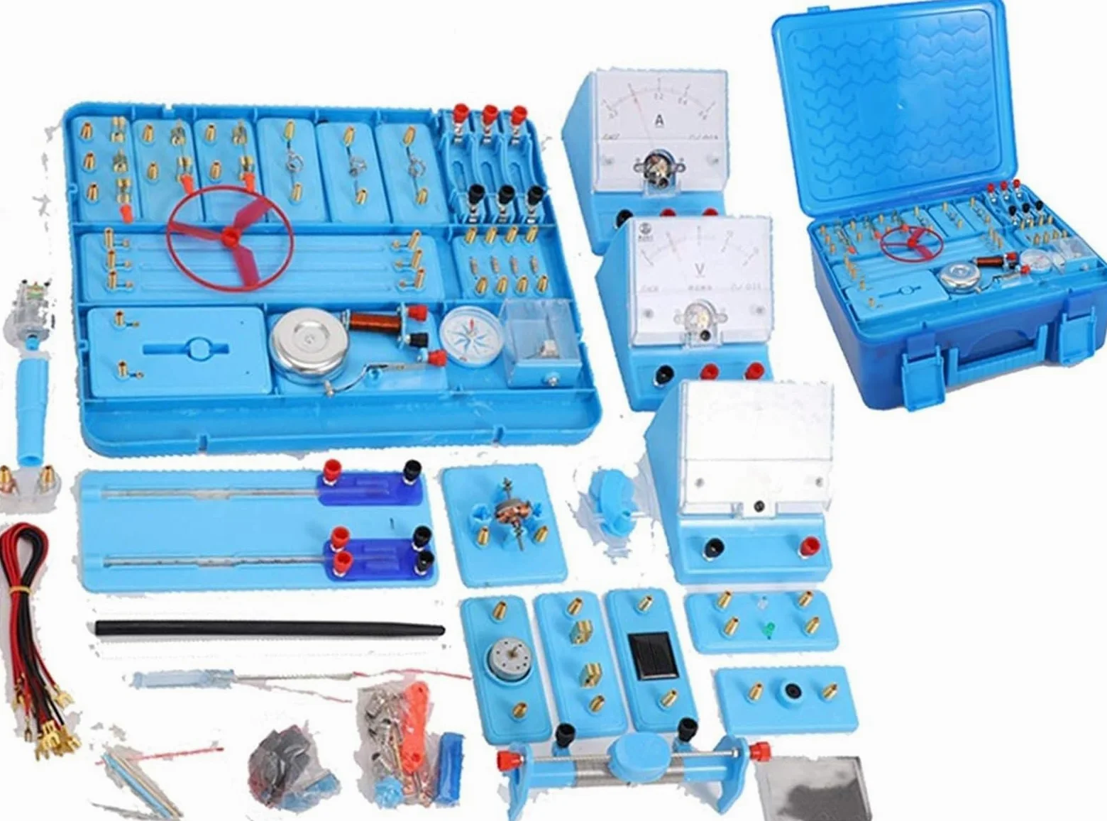 Set Completo Di Scatola For Esperimenti Elettromagnetismo Fisica, Kit Didattico Circuiti Elettrici Che Supporta Oltre 50 Tipi Laboratorio