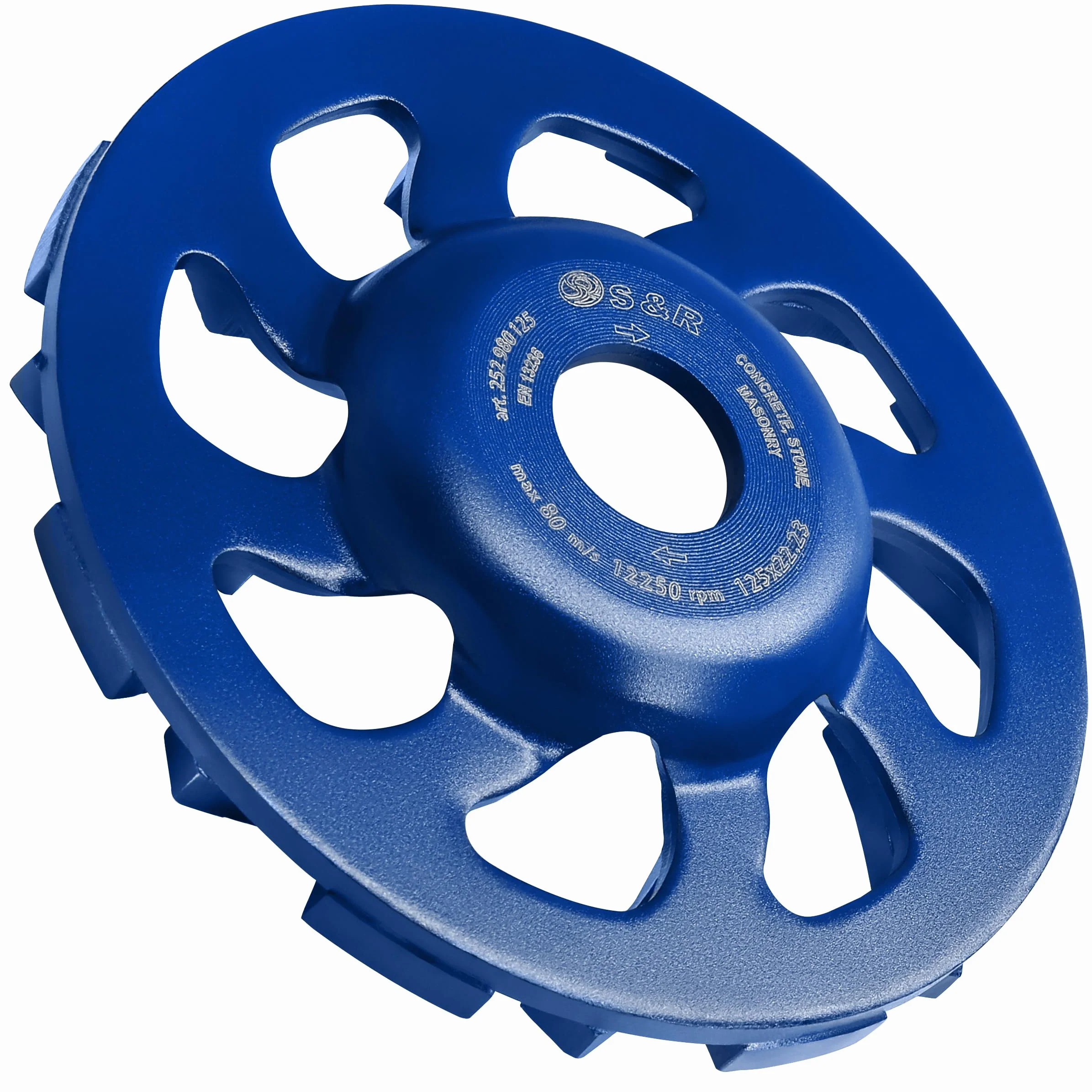 S&R mola a tazza diamantata 125mm per levigare cemento granito pietra