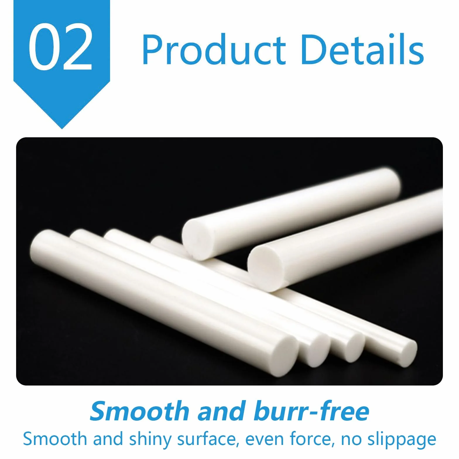 Barre in Ceramica di zirconio, Zirconia Ceramic Rods White 0.4-12mm Diameter 100mm Length(Diameter:4mm)