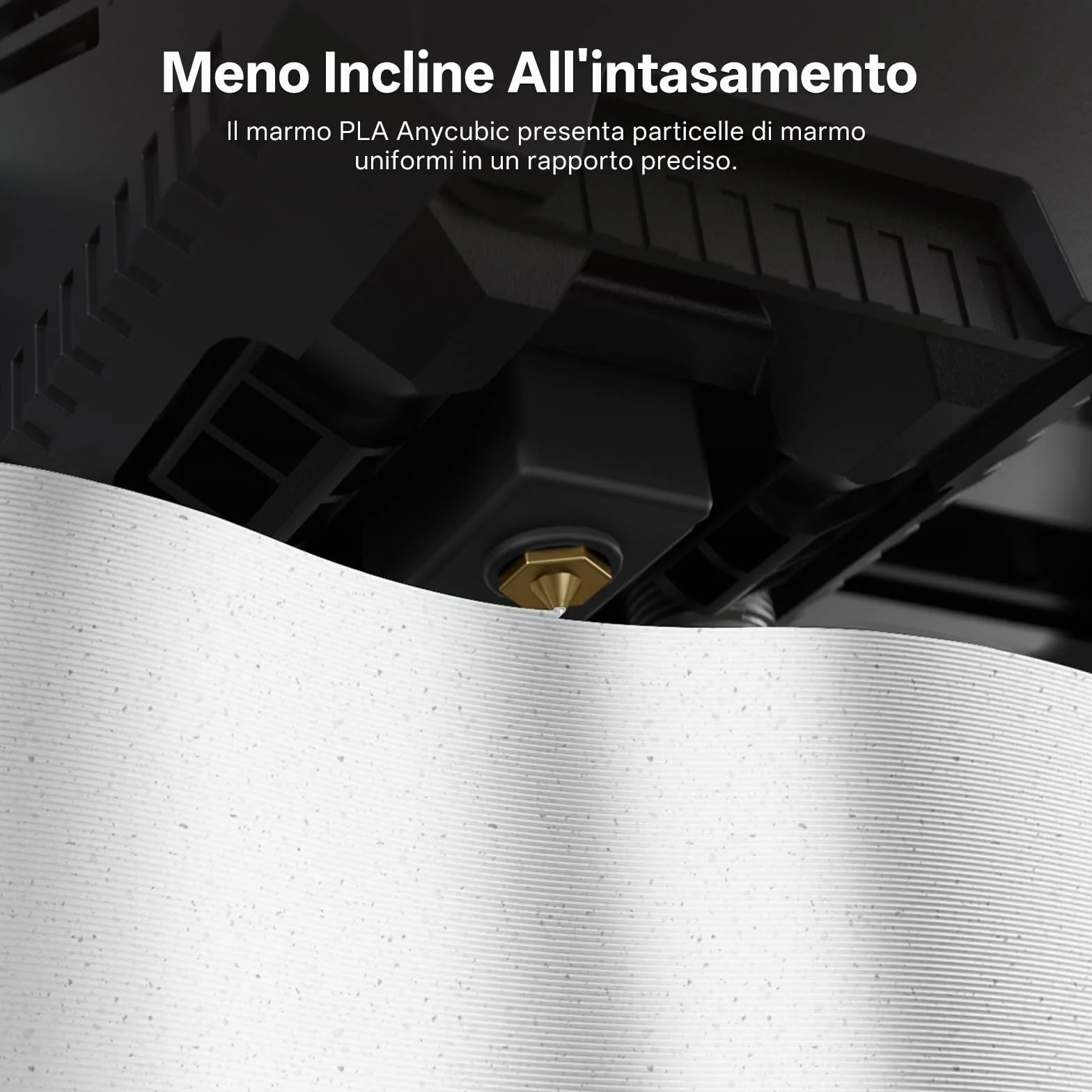 ANYCUBIC PLA Marble Filament 1,75 mm 1KG Bianco Marmo per Stampanti 3D