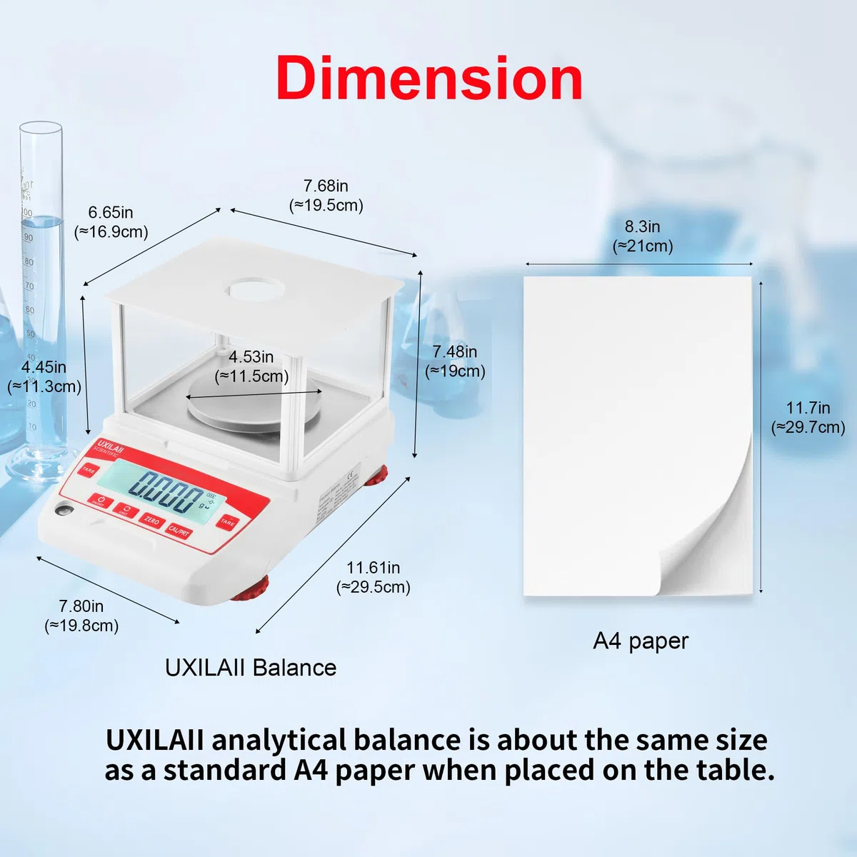 Bilancia analitica 0,001 g GN ct Unità di laboratorio scientifico elettronico Bilancia Bilancia Bilancia elettronica Display LCD con RS232 per Laboratorio Scuole Chimiche Display