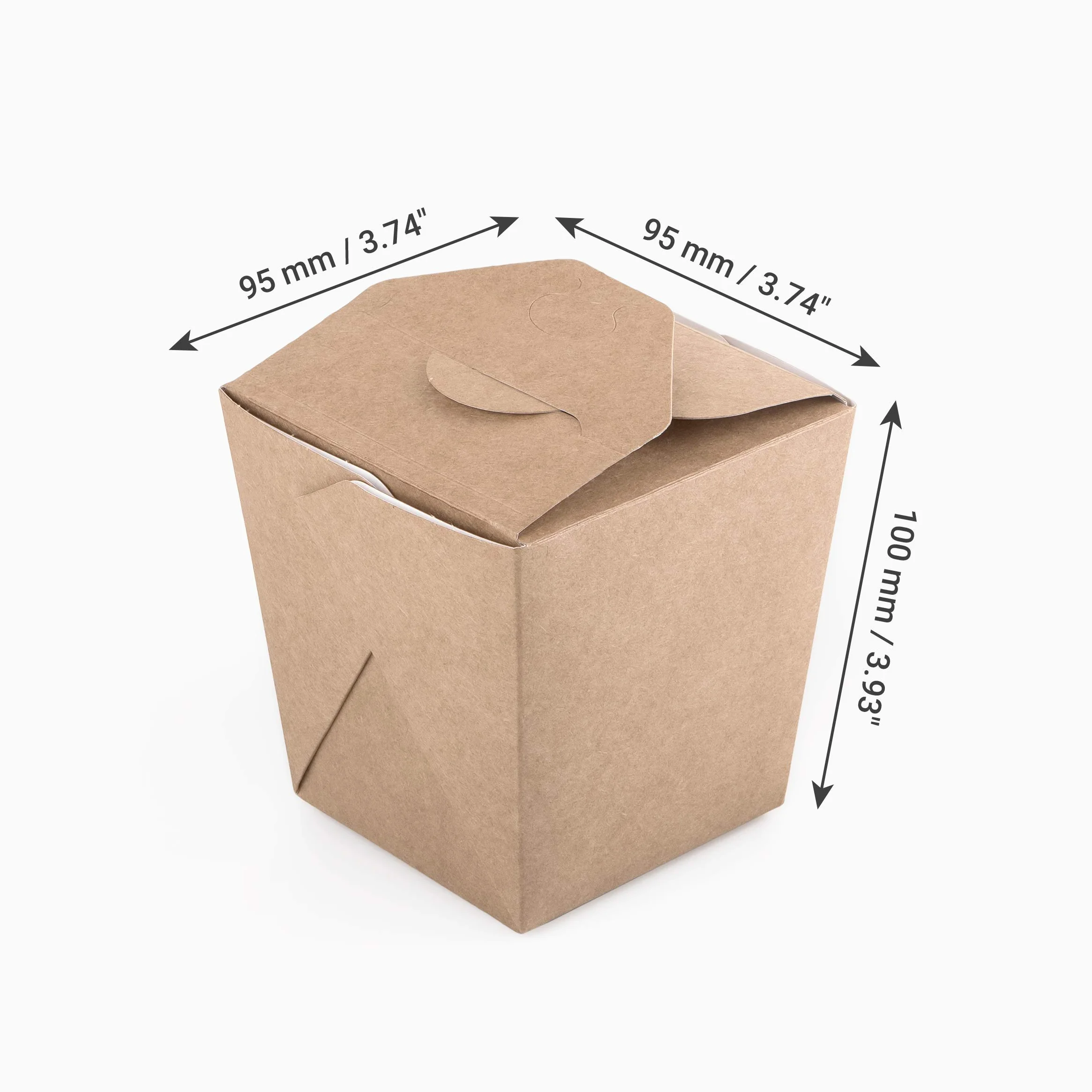 Confezione 35 scatole cartone kraft 560 ml contenitori alimenti asporto usa e getta biodegradabili