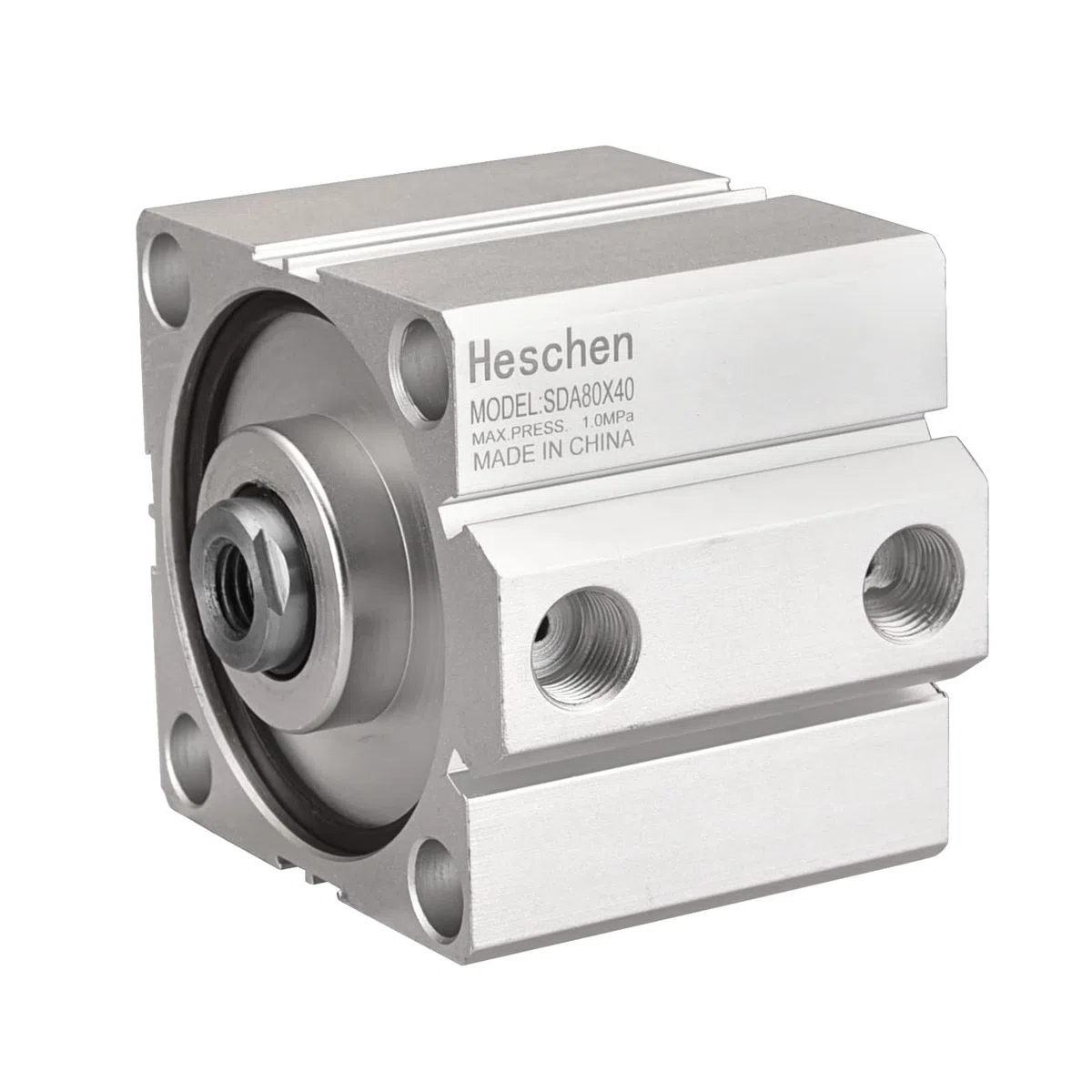 Heschen Alluminio Pneumatico Compatto Cilindro dell' Aria SDA 80 – 40 Alesaggio: 80 mm; Corsa: 40 mm 3/8 PT Port Dimensioni Doppio Effetto