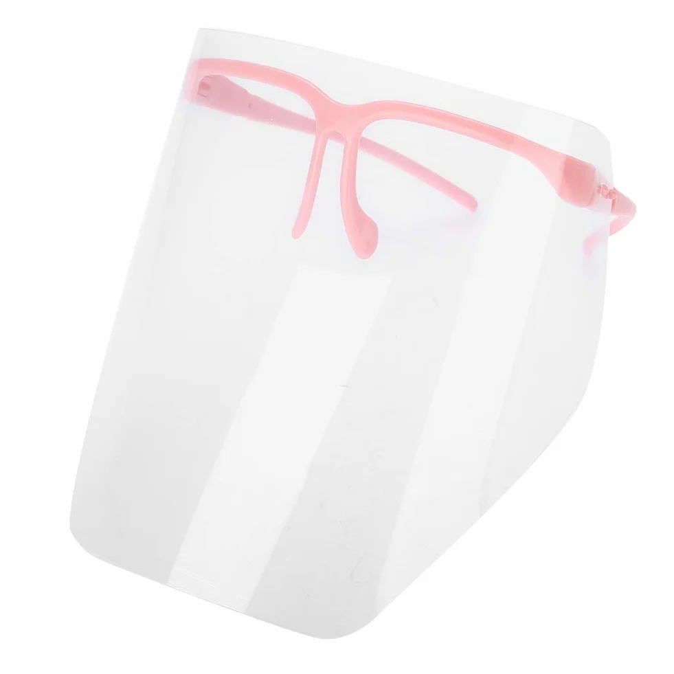 Visiera per Visiera, Visiera Integrale Trasparente Resistente Alla Maschera per il Viso Odontoiatrica Professionale Visiera Dentale Protettiva Staccabile per Attività Quotidiane e Lavoro(Rosa)