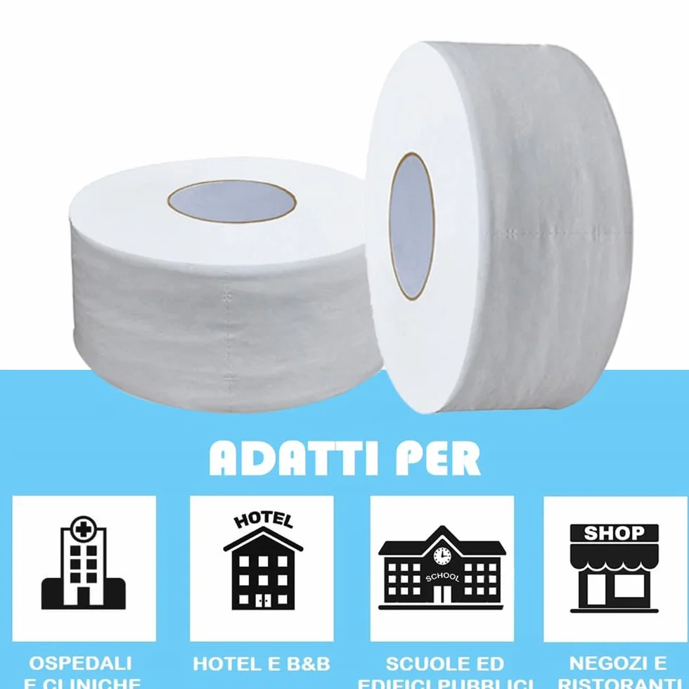 Carta igienica industriale maxi jumbo 6 rotoloni 5007 280mt