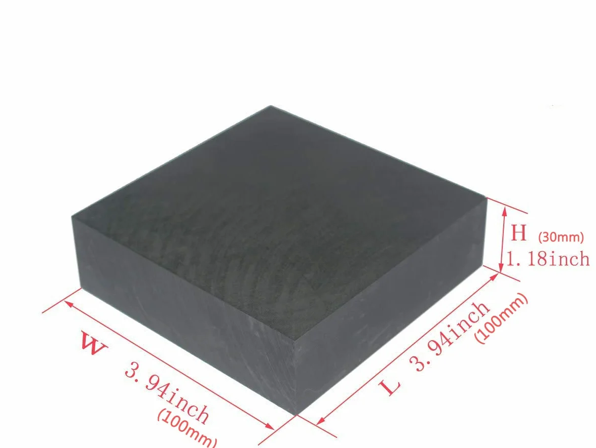 Grafite Lingotto Block EDM Piastra di Fresatura Superficie 100MMx100MMx30MM