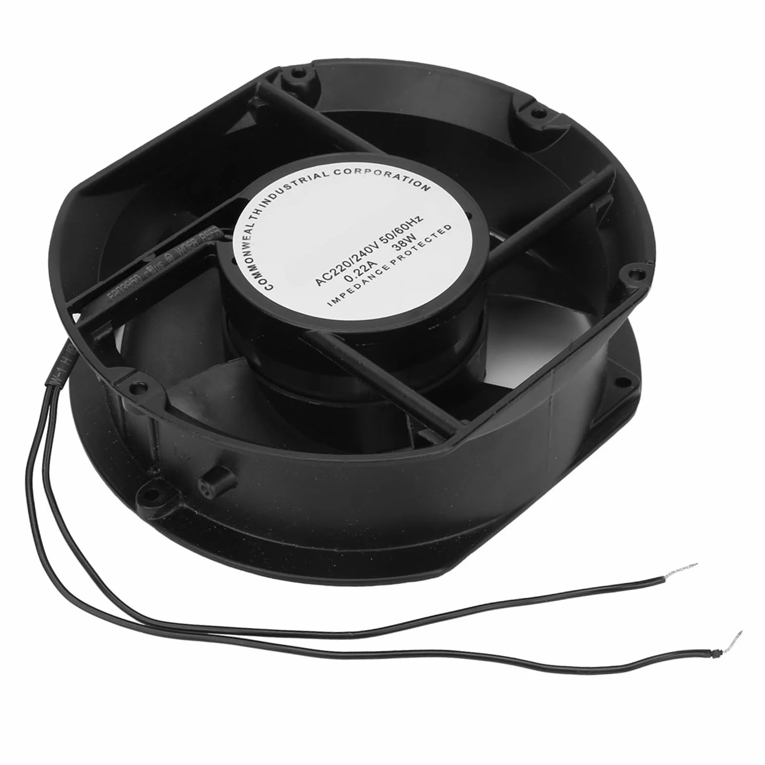 Ventilatore assiale Aramox, FP-108EX-S1-S Ventilatore assiale CA AC220V Ventola di raffreddamento con cuscinetto a sfera ovale 38W