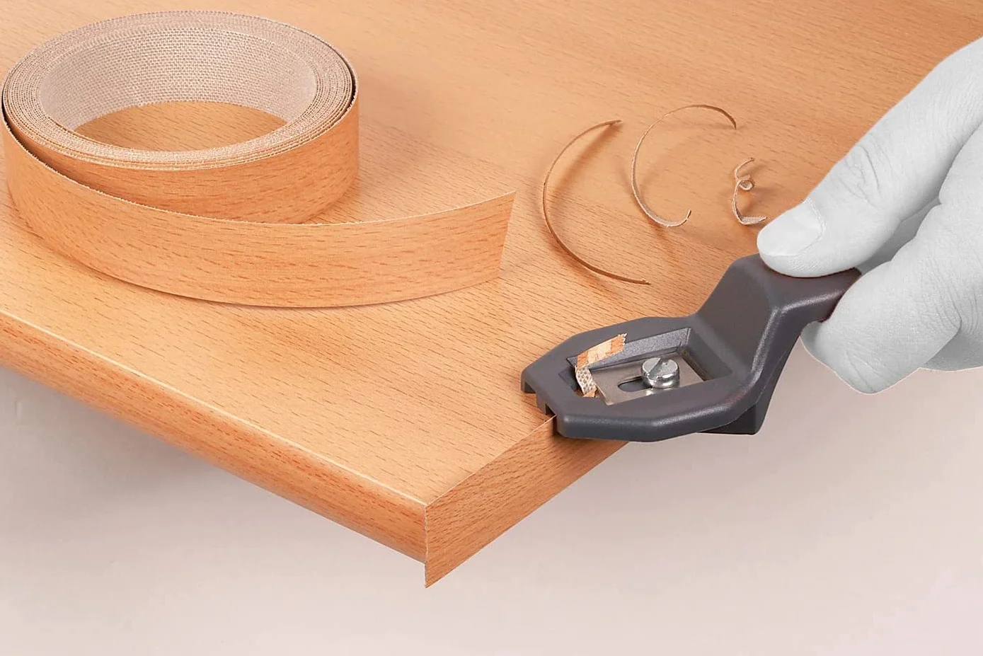 Rotolo Bordo per Legno in ABS per Mobili 50 Metri Spessore 1mm H 22 mm Bianco Cera