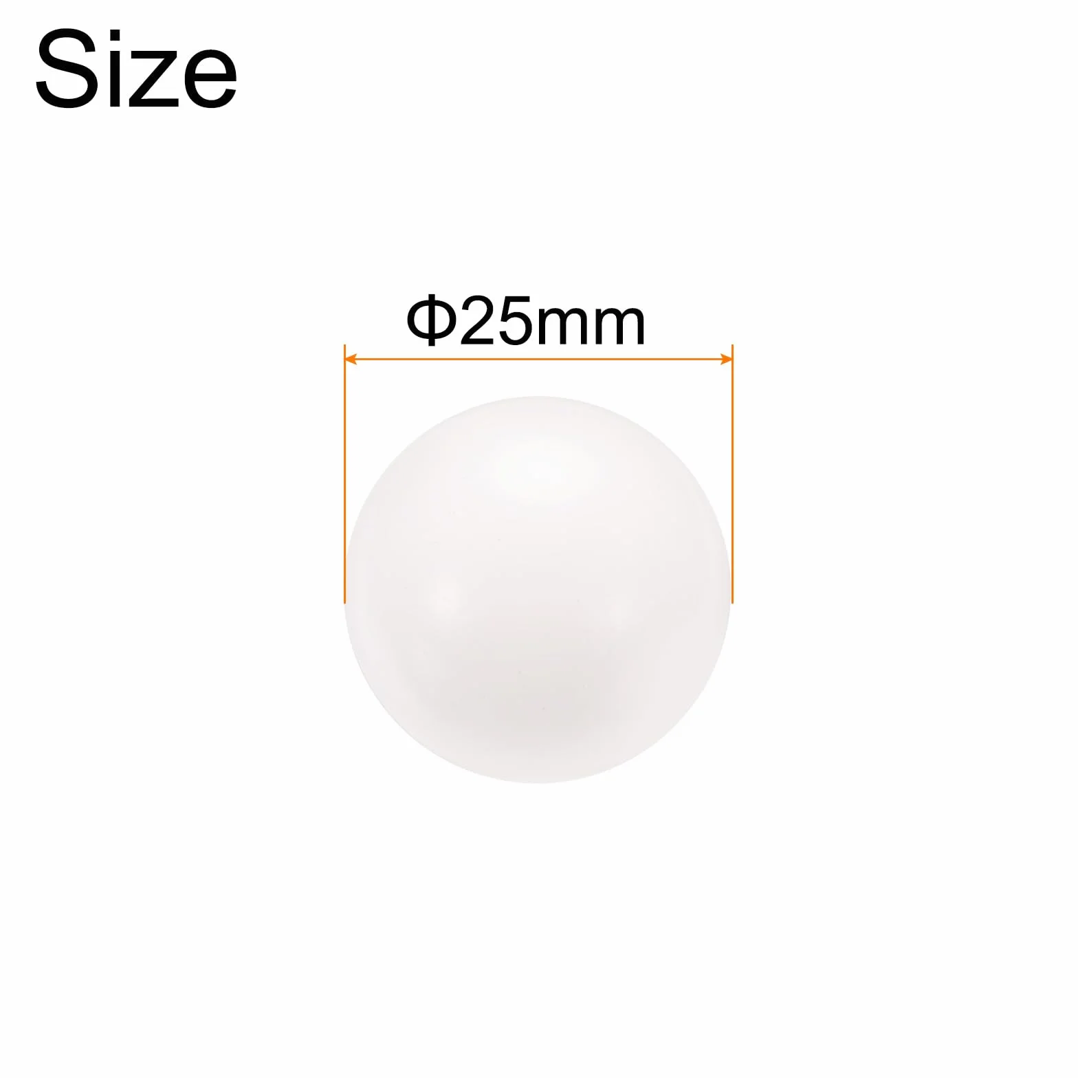 QUARKZMAN 20pz Pom Cuscinetto Sfere 25mm Solido Plastica Cuscinetto Sfere Precisione Pom Sfere