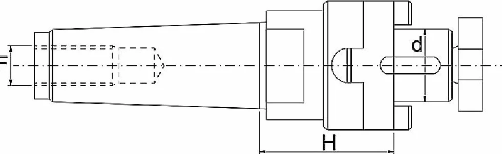 Fervi 27/cm3 adattatore della fresa codolo conico, 27 mm x 50 mm