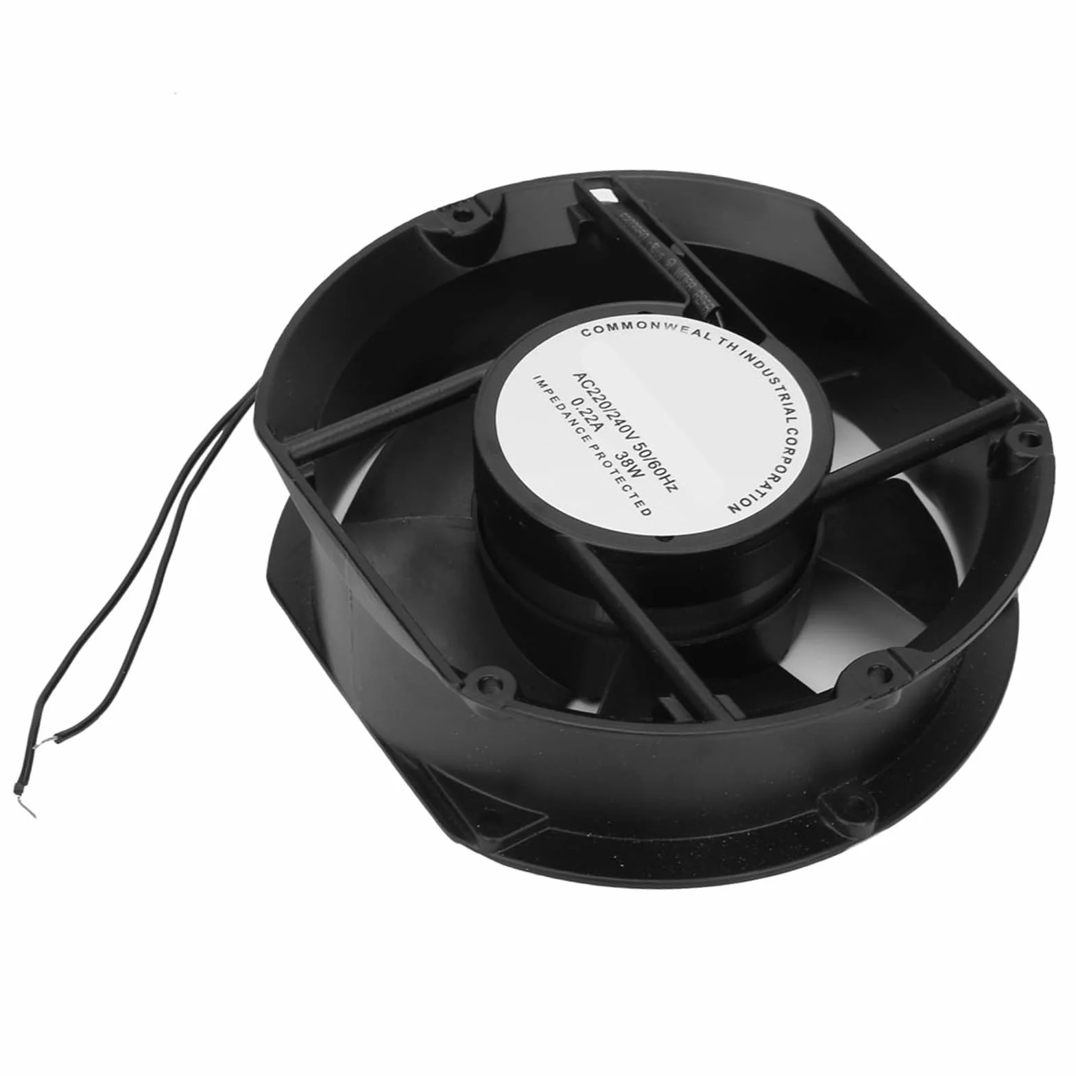Ventilatore assiale Aramox, FP-108EX-S1-S Ventilatore assiale CA AC220V Ventola di raffreddamento con cuscinetto a sfera ovale 38W