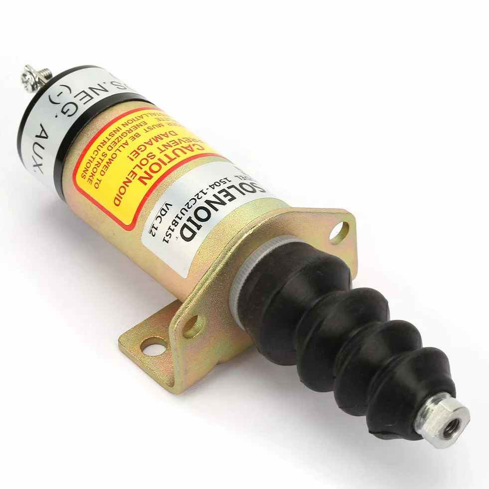 Solenoide Di Arresto, 12V Solenoide Arresto Motore Solenoide Di Arresto Carburante, 1504-12C2U1B1S1 Elettrovalvola Di Intercettazione Carburante Solenoide Elettrovalvola Di Arresto Diesel