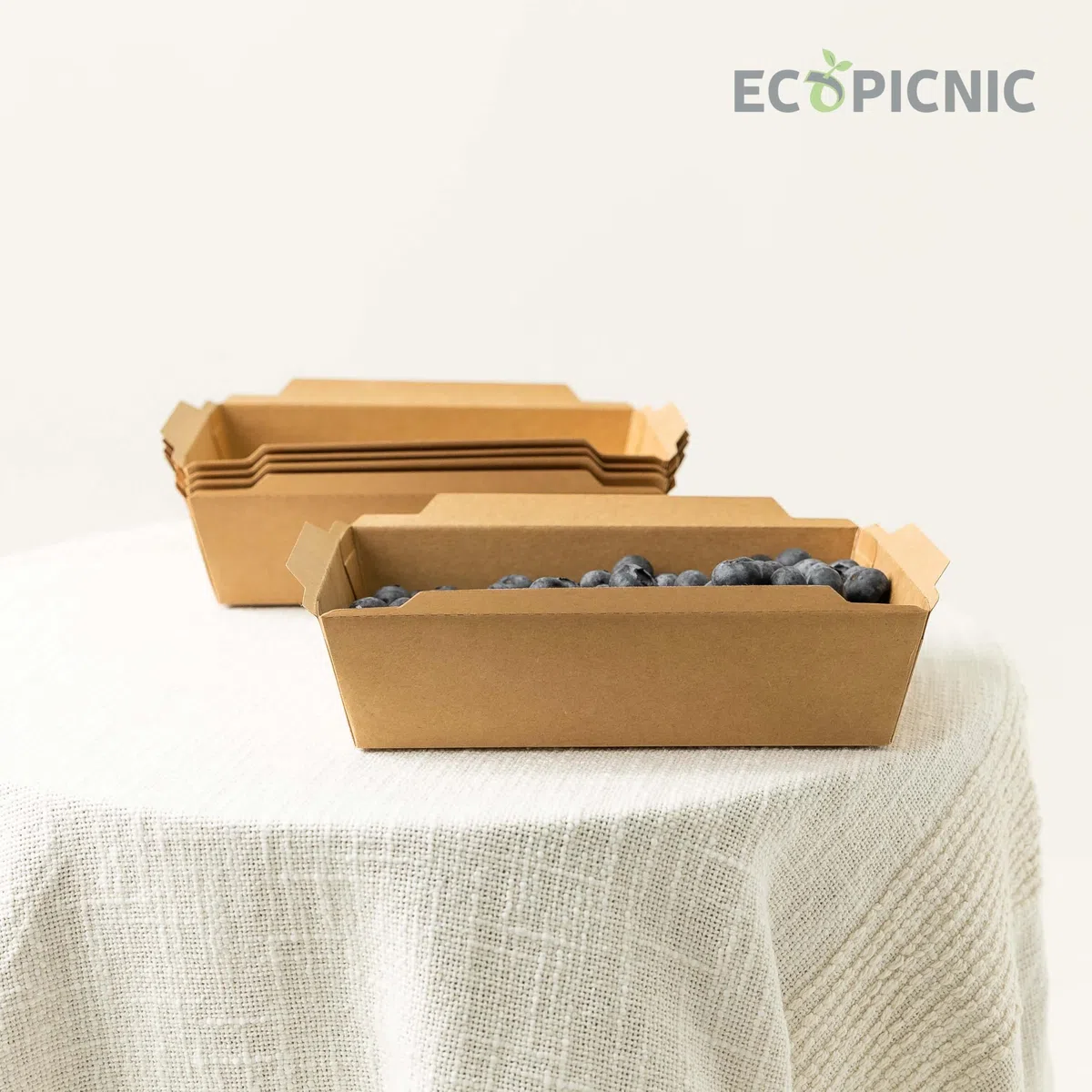 Lanchbox in Carta Kraft con Coperchio Trasparente 1600 ml - Confezione da 200 Pezzi | Scatole per Alimenti da Asporto, Contenitori Monouso per Cibo, Scatole Ecologiche