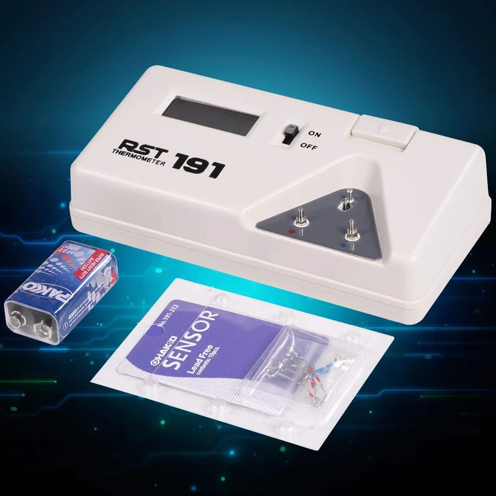 Tester di temperatura per saldatura Punta per saldatore elettrica Sensore per display digitale