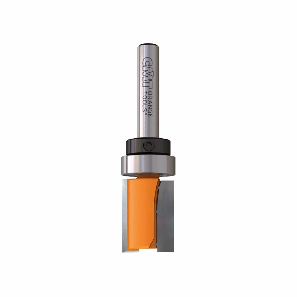 CMT 711.190.11B Fresa a Taglienti Diritti per Rifilare con Cuscinetto, Grigio/Arancio