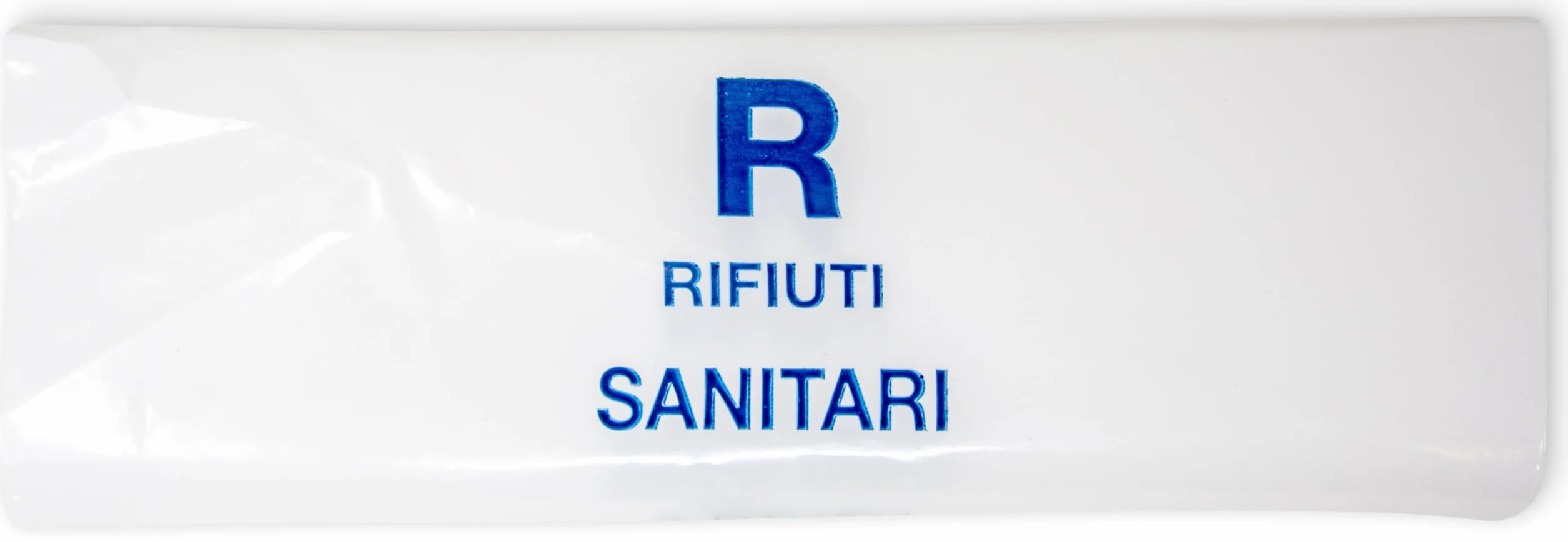 Sacchetto Monouso per rifiuti sanitari bianco,chiusura minigrip 18×25 cm Conf. 100pz -