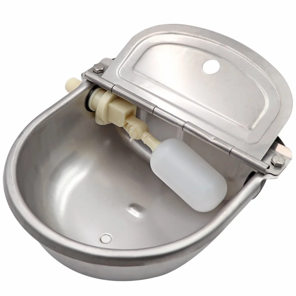 M.Z.A Abbeveratoio per abbeveratoio per Bestiame Abbeveratoio Automatico per Bevande in Acciaio Inox con valvola a Galleggiante per Pecore di Capra