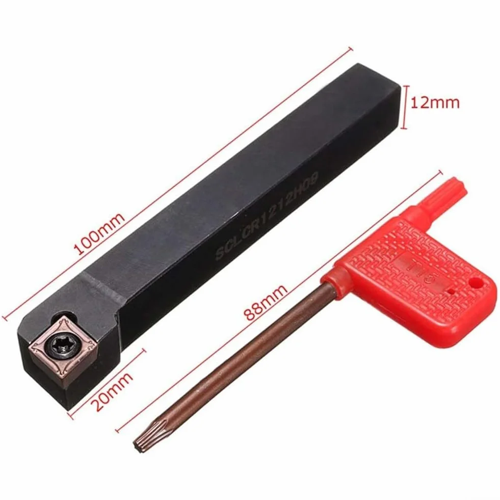 Portautensili SCLCR1212H09 12 x 100 mm inserti CCMT09T304
