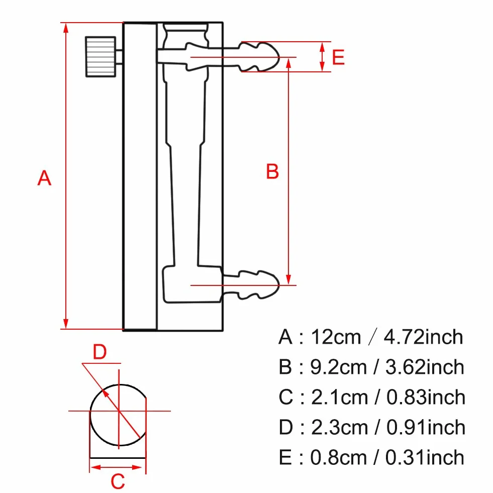 Miernik przepływu gazu 2,5-25 l/min, 0,6 MPa, akryl, plastik, metal