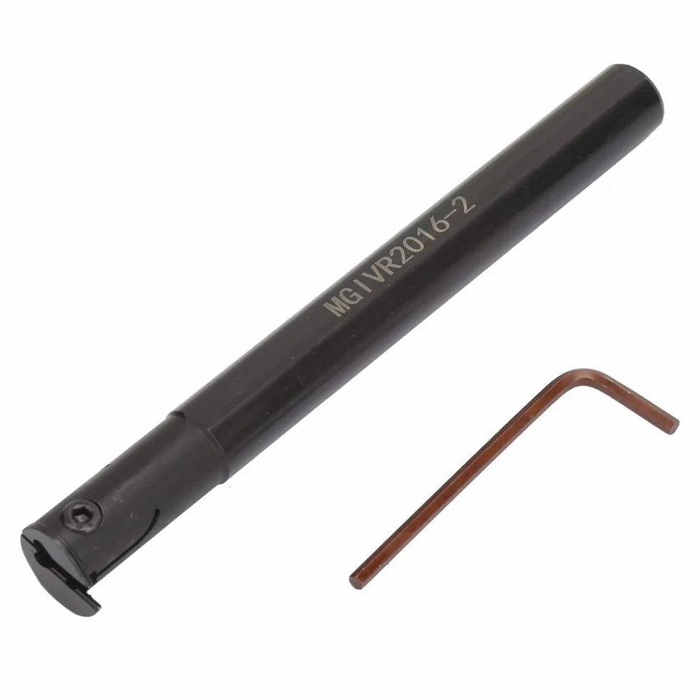 Utensile Filettatura Interna, Utensili Tornitura Interna, MGIVR2016-2 Utensili di Tornitura per Tornio CNC, Barra di Alesatura con Supporto per Scanalatura Filettatura Iinterna da 16 mm con Chiave