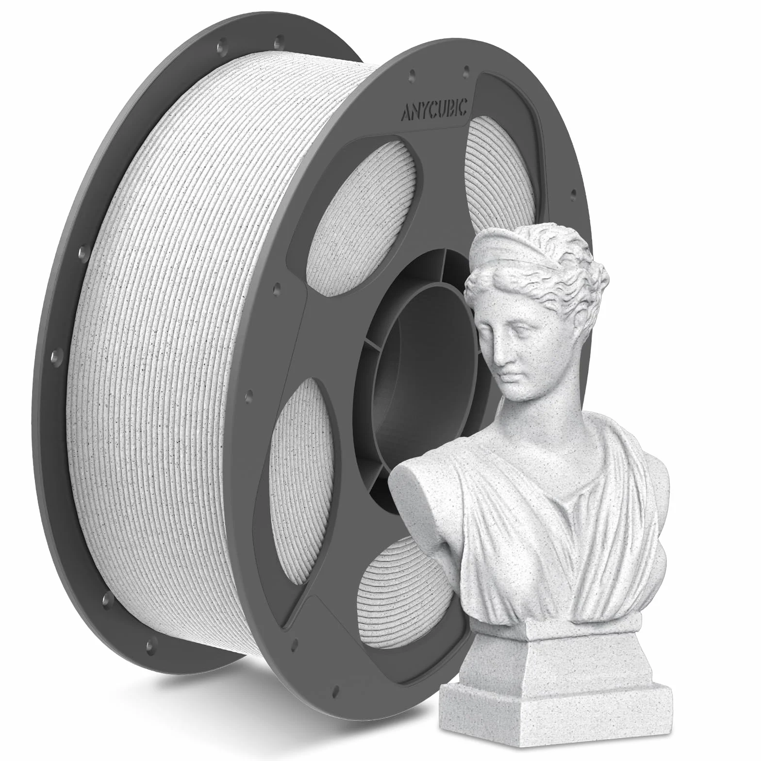 ANYCUBIC PLA Marble Filament 1,75 mm 1KG Bianco Marmo per Stampanti 3D