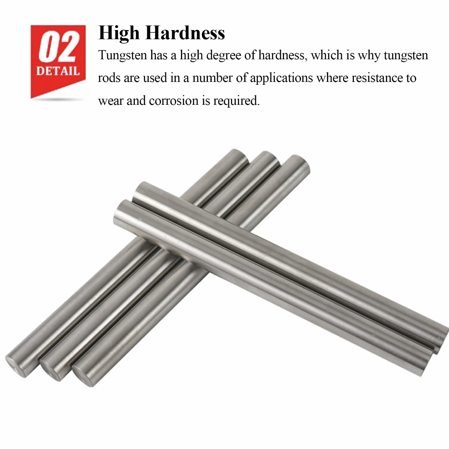 PHasz Diametro Asta in Tungsteno 1,2-5 Mm, Barra Tonda Solida in Tungsteno Lunghezza 100 Mm Materie Prime per La Ricerca Scientifica Industriale,Diameter 6mm