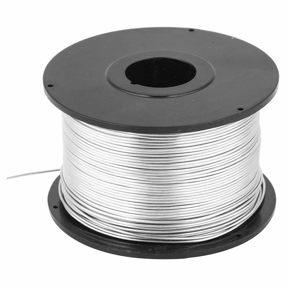 Filo per Legare Macchina 4 Pezzi 110 M 0,8 Mm Acciaio per Tondo per Cemento Armato