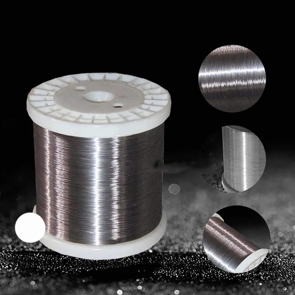 Filo morbido in acciaio INOX da 0.4mm, lunghezza: 100m.
