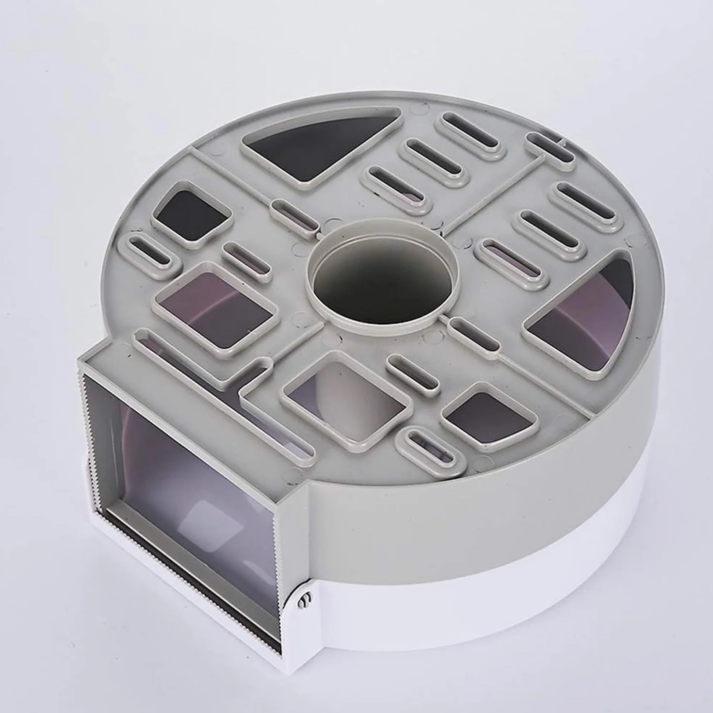 Avilia Distributore Rotolo Carta Igienica Chiuso Finestra Trasparente Plastica Bianca 12.5x27.5x27cm