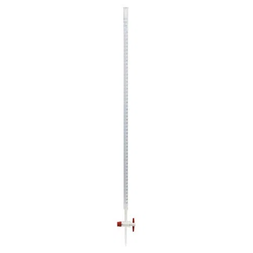 Glassco 1567/B/50 - Buretta in vetro borosilicato, con tappo in vetro, classe B, 50 ml
