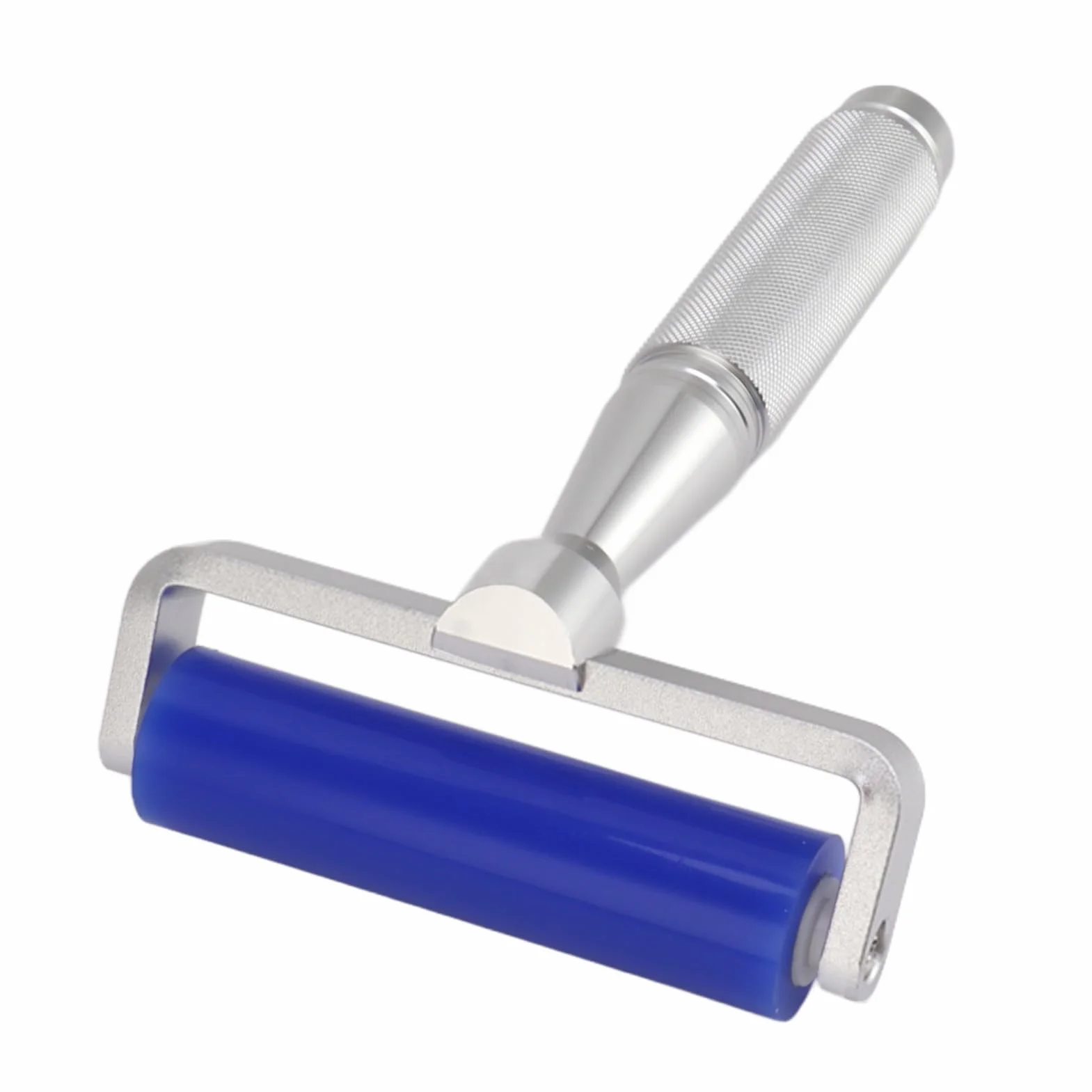 Rullo Adesivo Manuale Silicone Blu 8 Pollici per Pulizia Statica Rimozione Polvere Schermo