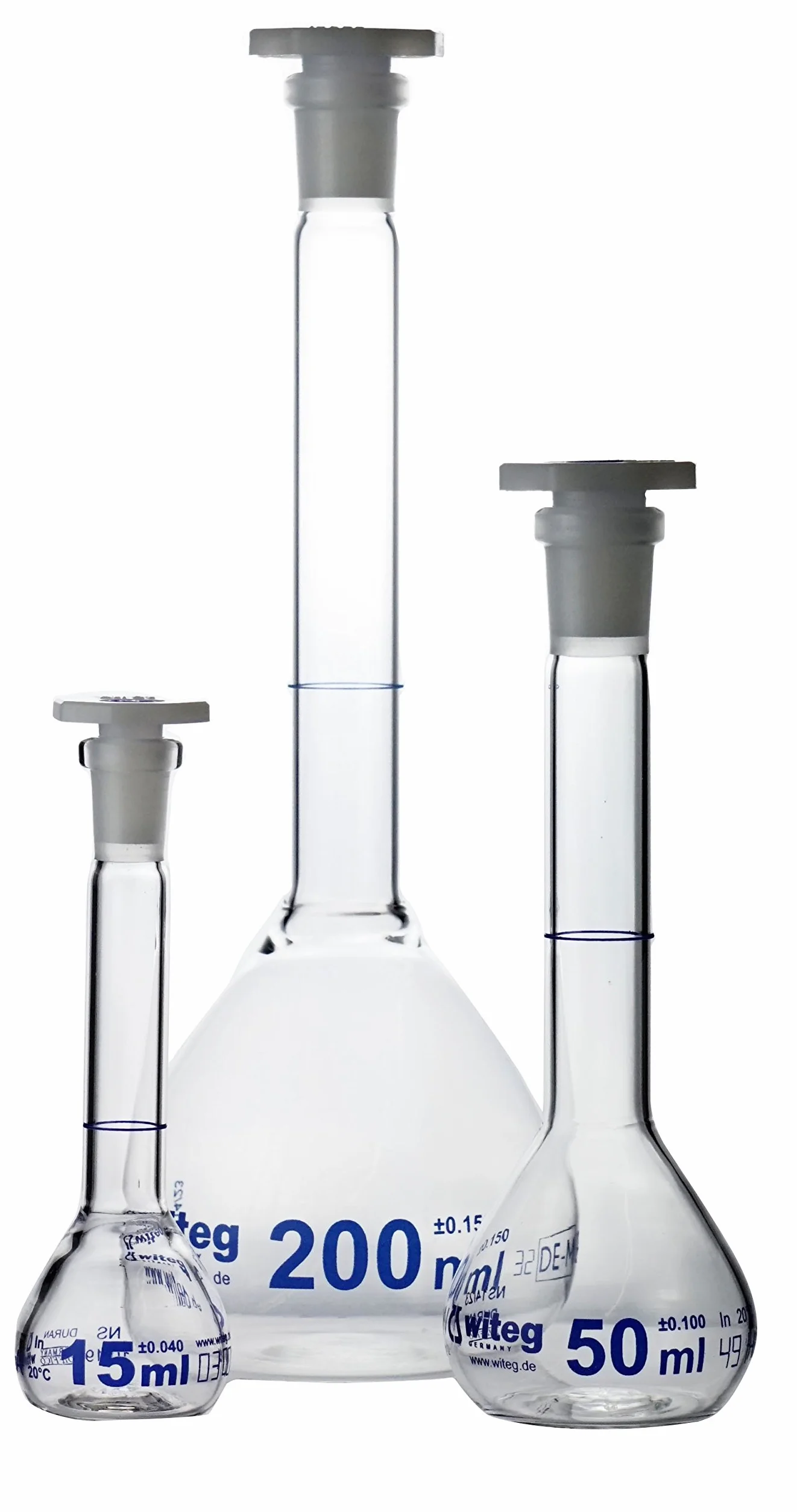 3 664 013 BL misurazione Olben NS12/21 classe A con taglio standard design Made from Duran PE tubo completo confezione 20 ml blu graduato (confezione da 2)