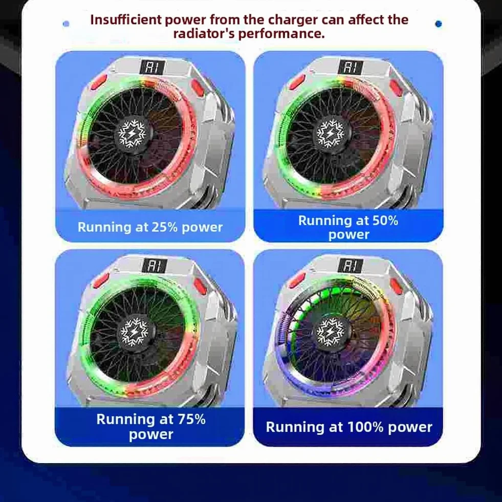 TH28 Pro Mobile Gaming Cooler, dissipatore di calore a semiconduttore da 30 W con controllo AI, 5 livelli di velocità, design magnetico e clip-on