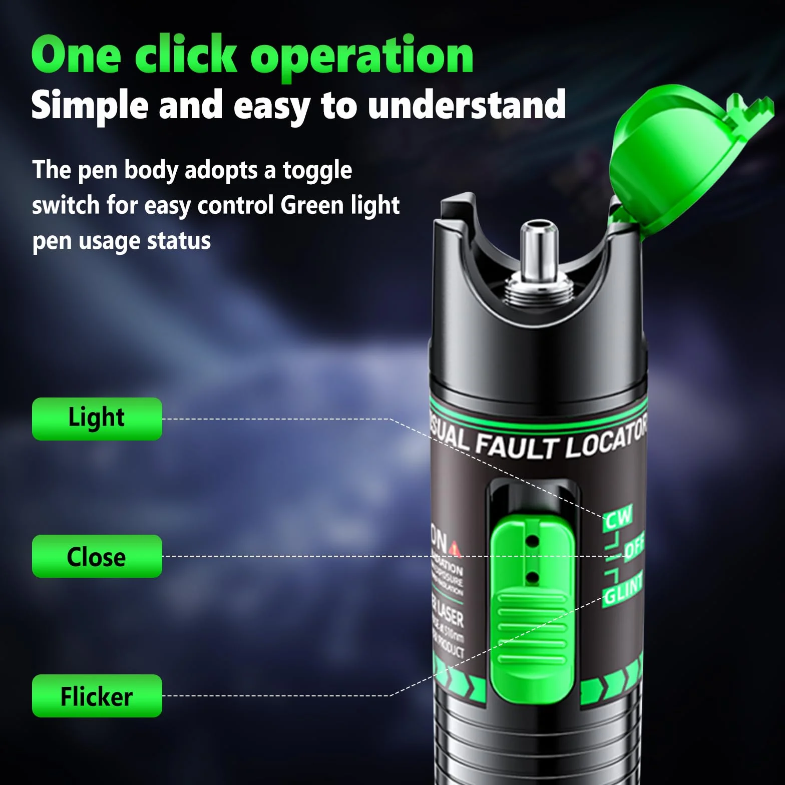 30 mW Visual Fault Locator ricaricabile con spina universale da 2,5 mm, FC/SC/SF, adattatore FC a presa LC, 30-50 km VFL penna a luce rossa cavo in fibra ottica tester metro